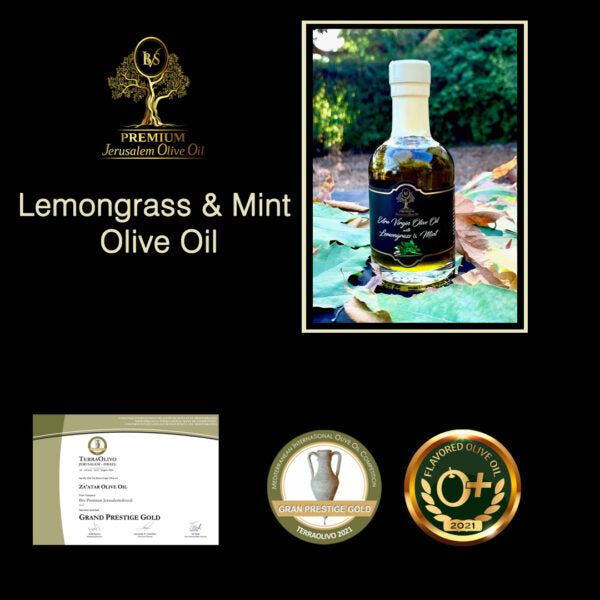 Lemongrass and mint olive oil 200ml